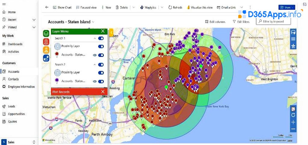 Advanced filters for CRM records in Maplytics