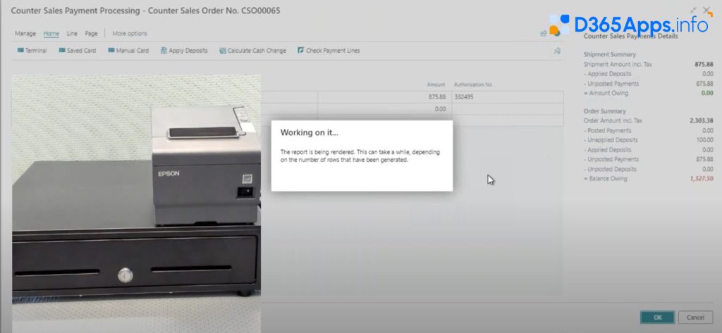Counter Sales MS Dynamics Review POS Equipment