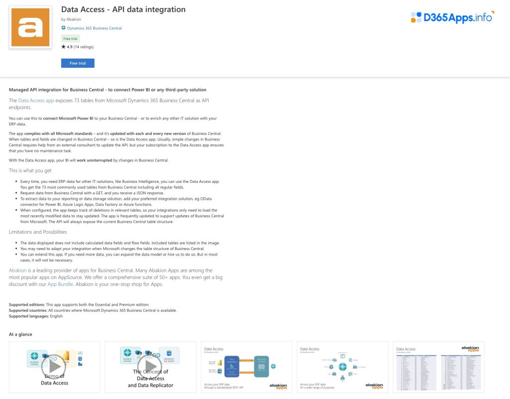 Top Analytics MS Dynamics Apps Data Access – API Data Integration