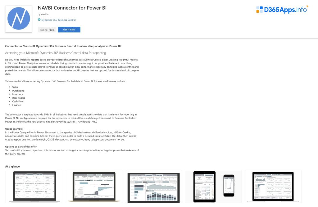 Top Analytics MS Dynamics Apps NAVBI Connector for Power BI