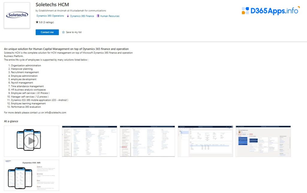 Dynamics Apps for Government Soletechs HCM