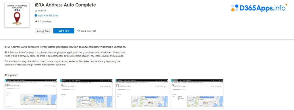 Dynamics Apps for Government iERA Address Auto Complete
