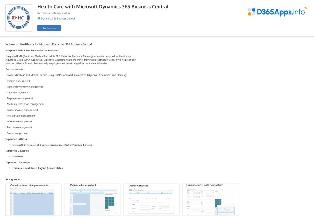 Dynamics Apps for Healthcare Health Care with Microsoft Dynamics 365