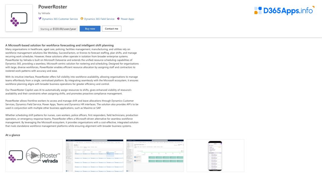 Dynamics Apps for Healthcare Power Roster