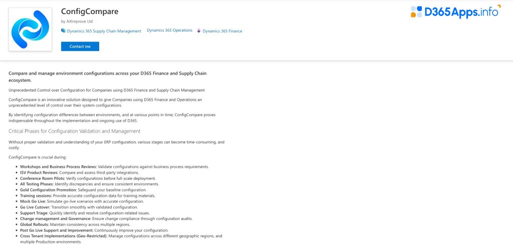 Top Compliance and Legal MS Dynamics ConfigCompare