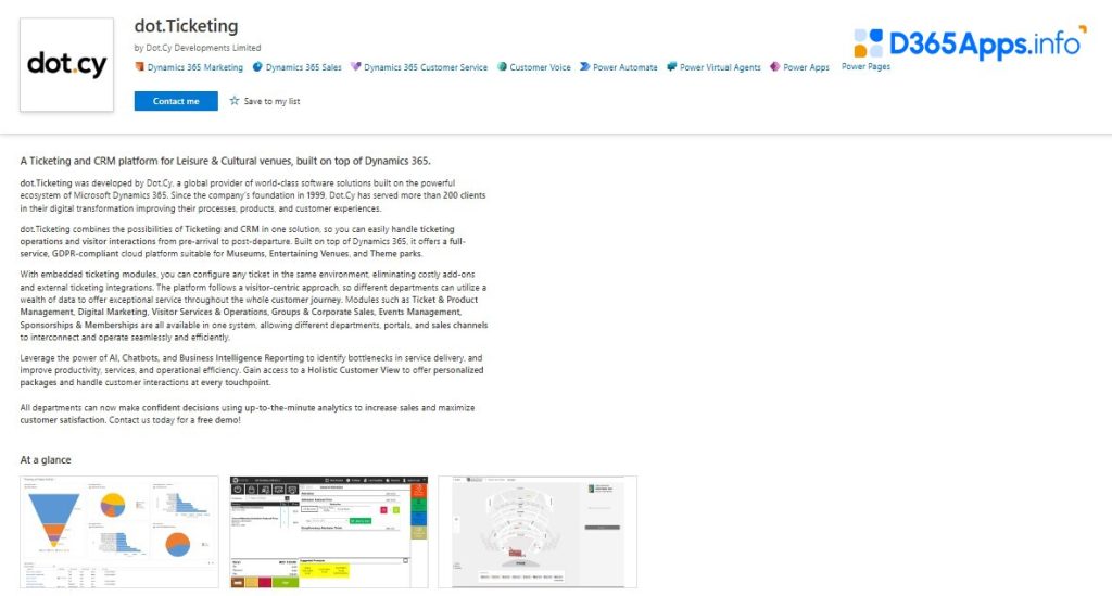 Top Customer Service Dynamics Apps dot.Ticketing