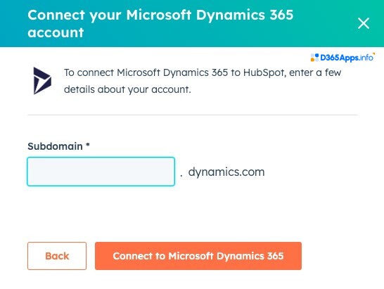 HubSpot Dynamics Integration Connecting to Microsoft Dynamics 365
