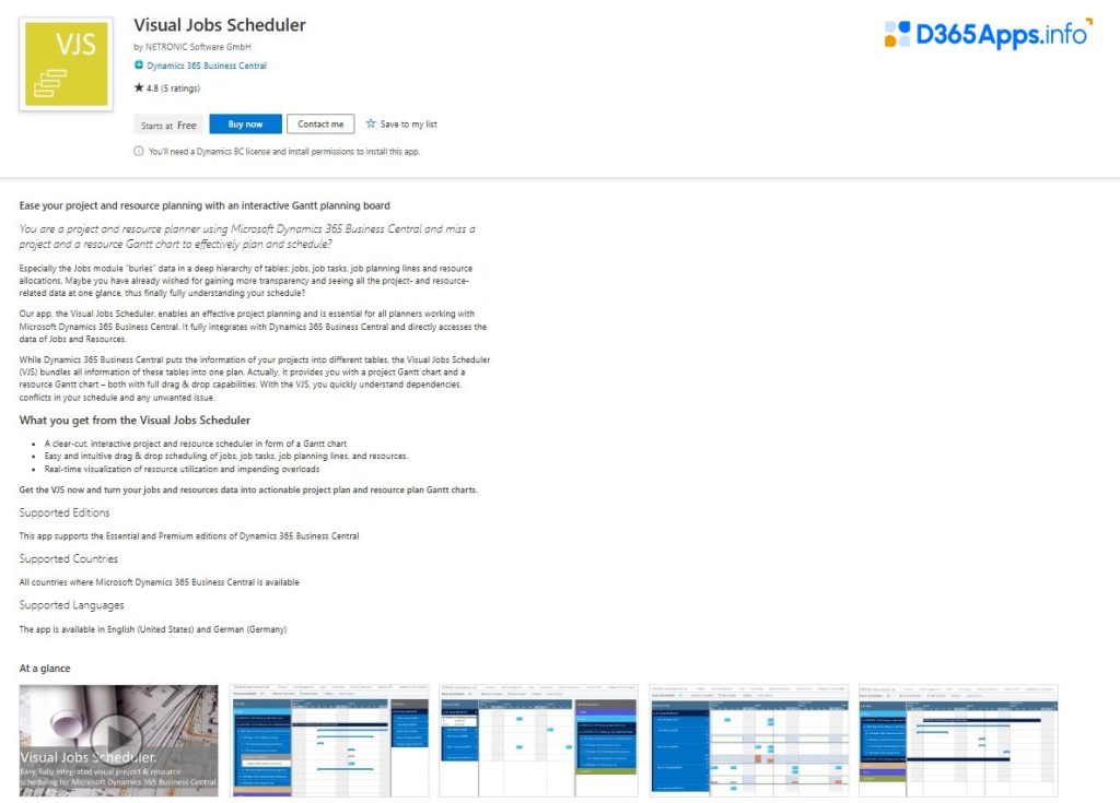 Human Resources MS Dynamics Apps Visual Jobs Scheduler
