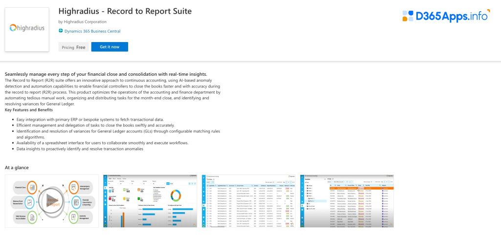 Top Dynamics Apps for Defense Intelligence Industry Highradius - Record to Report Suite