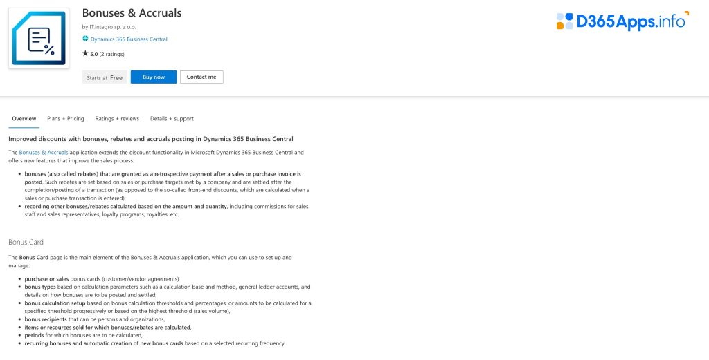 Top Dynamics Apps for Distribution Industry Bonuses & Accruals