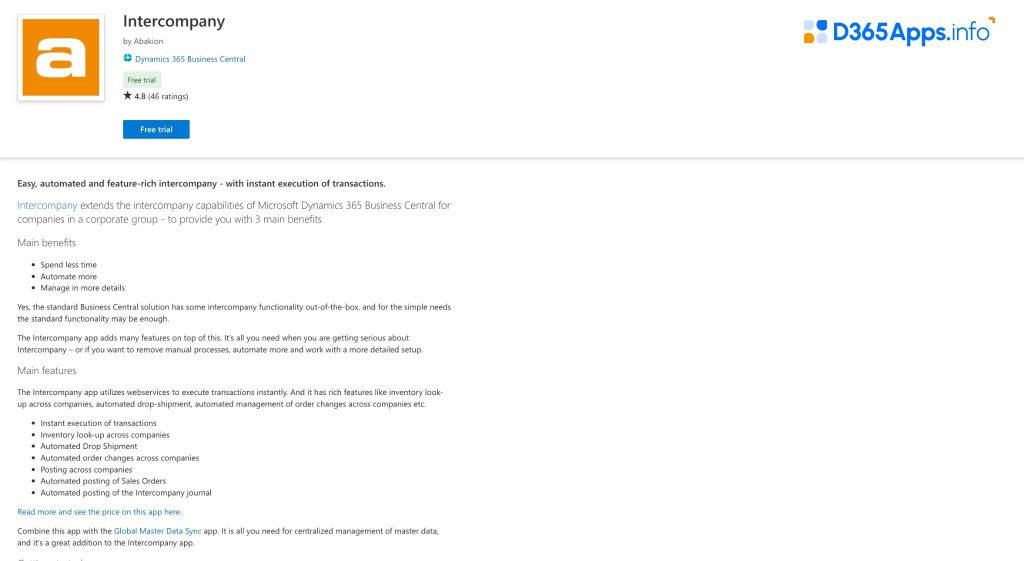 Top Dynamics Apps for Distribution Industry Intercompany