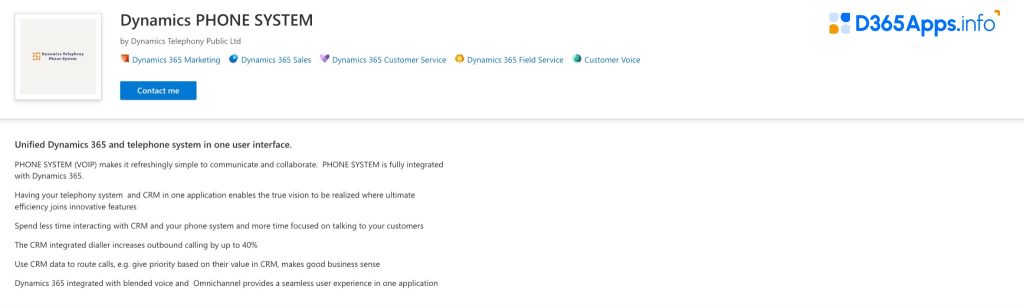 Top Dynamics Apps for Telecommunications & Media Industry Dynamics PHONE SYSTEM