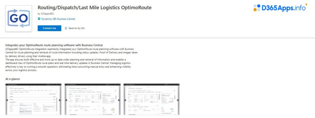 Top Geolocation Microsoft Dynamics Apps Routing Dispatch Last Mile Logistics OptimoRoute