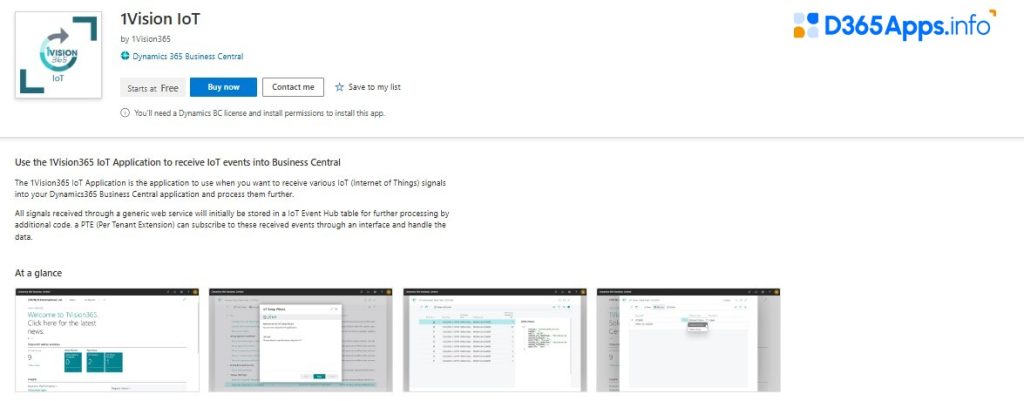Top Internet of Things Dynamics 365 Apps 1Vision IoT