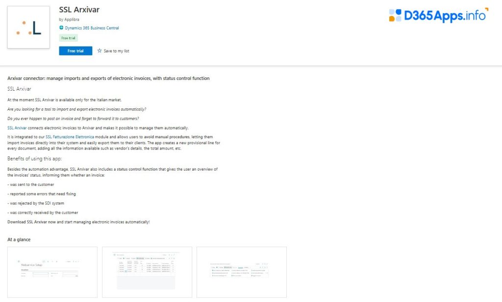 Top Internet of Things Dynamics 365 Apps AL Arxivar