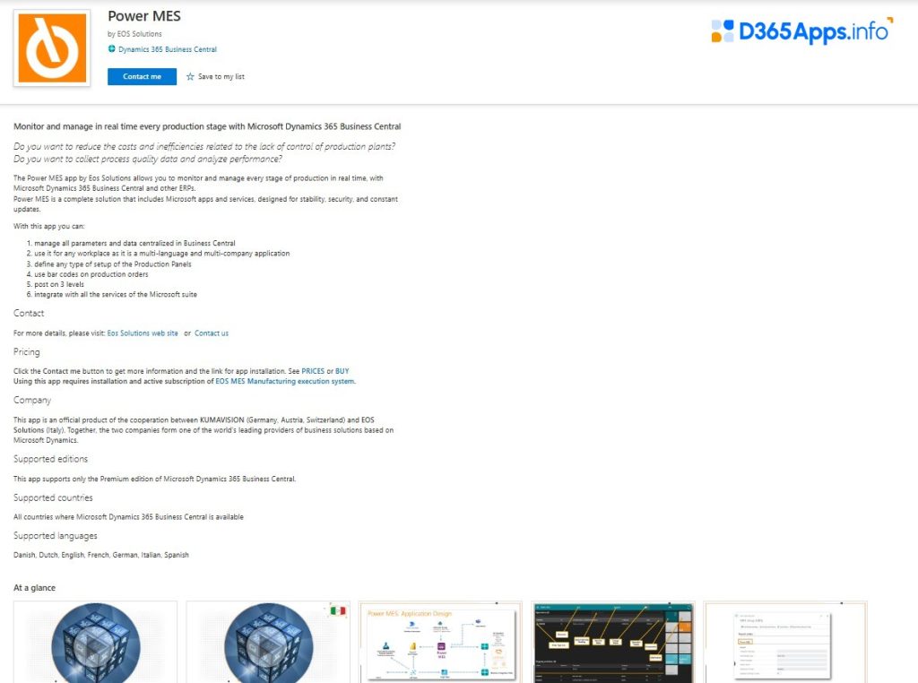Top Internet of Things Dynamics 365 Apps Power MES