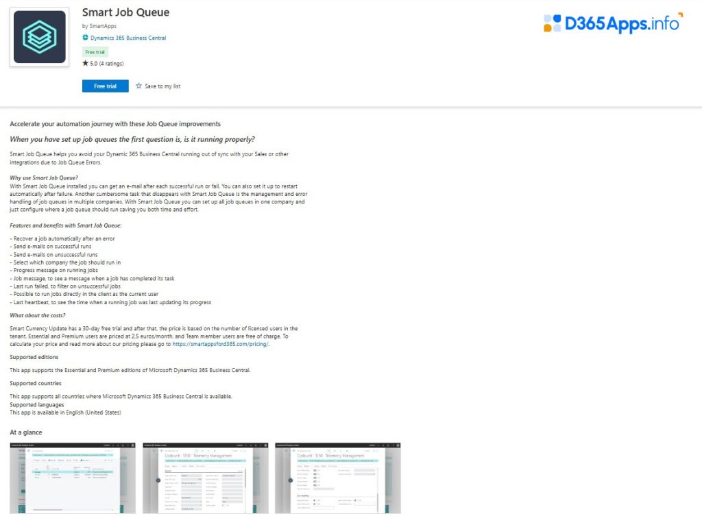 Top Internet of Things Dynamics 365 Apps Smart Job Queue