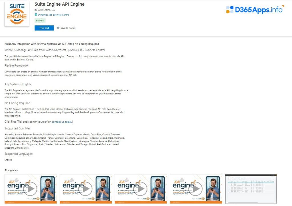Top Internet of Things Dynamics 365 Apps Suite Engine API Engine