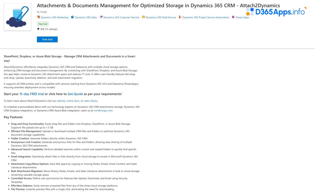 Top Productivity Dynamics Apps Attach2Dynamics