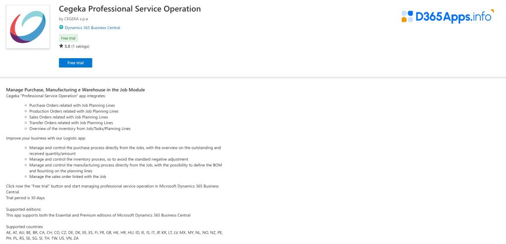 Top Project Management Dynamics 365 Apps Cegeka Professional Service Operation