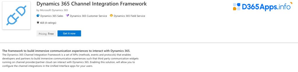 Top Sales Dynamics 365 Apps Dynamics 365 Channel Integration Framework