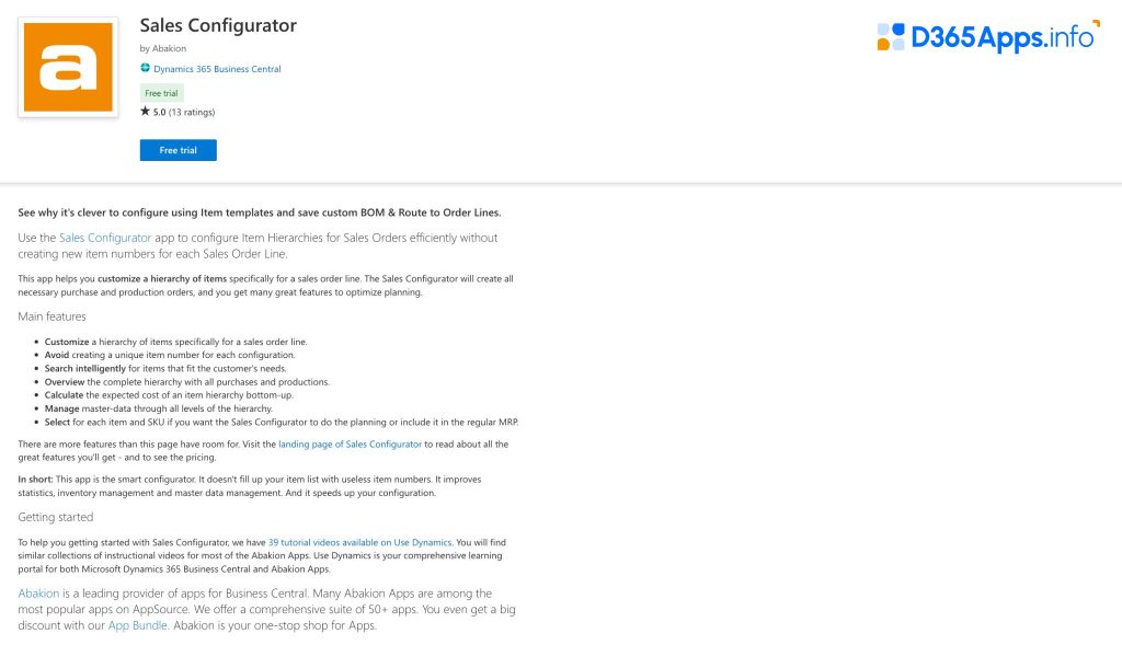 Top Sales Dynamics 365 Apps Sales Configurator