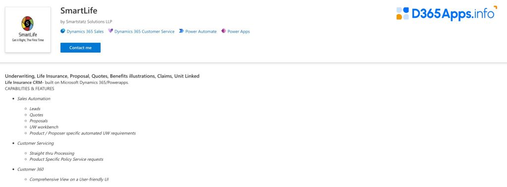 Top Sales Dynamics 365 Apps SmartLife