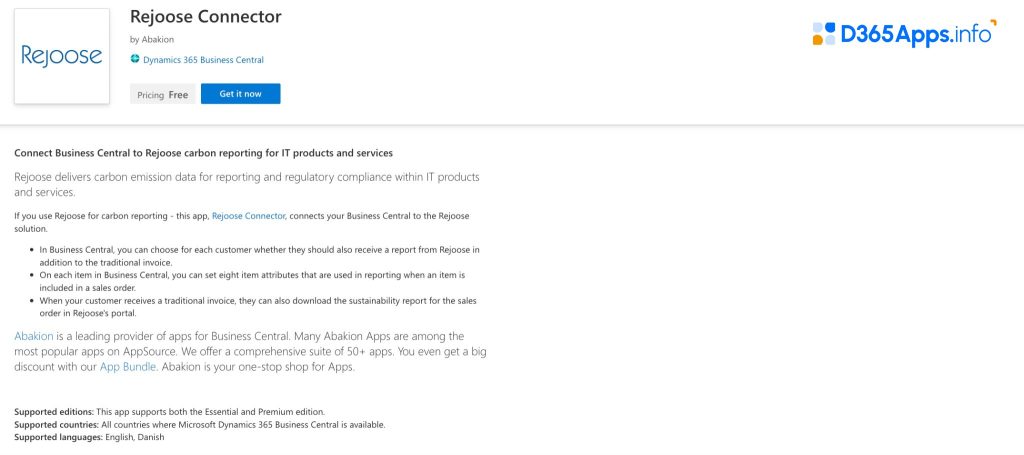 Top Sustainability Dynamics 365 Apps Rejoose Connector