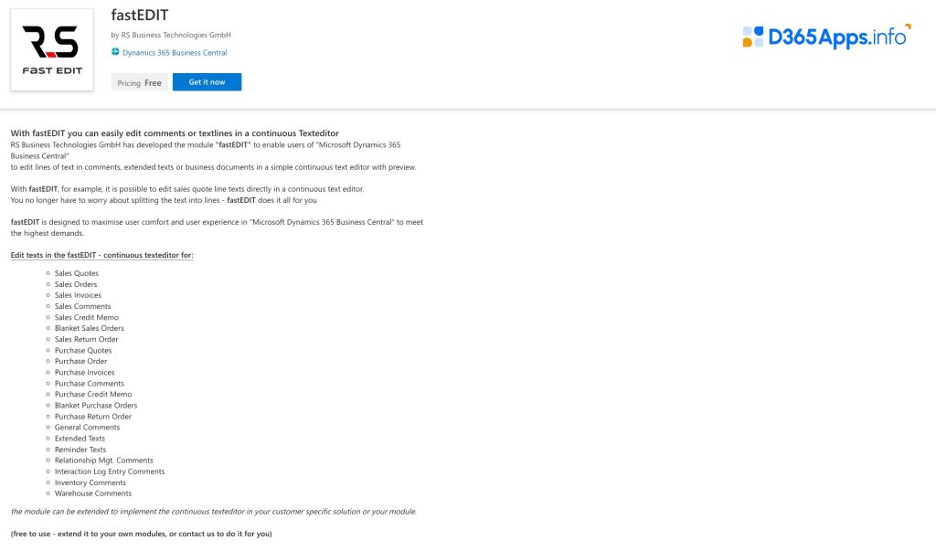 Top Sustainability Dynamics 365 Apps fastEDIT