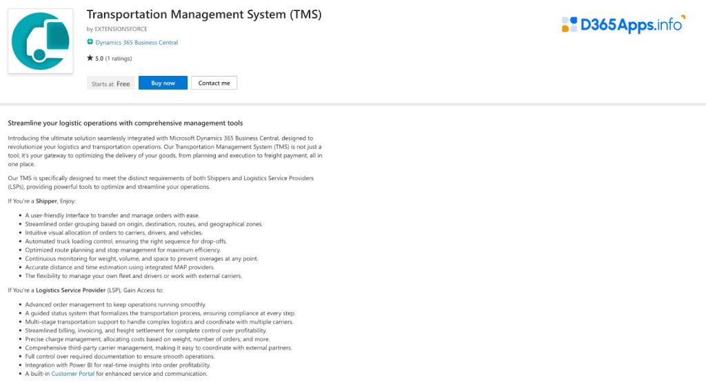 Transportation Management System (TMS)