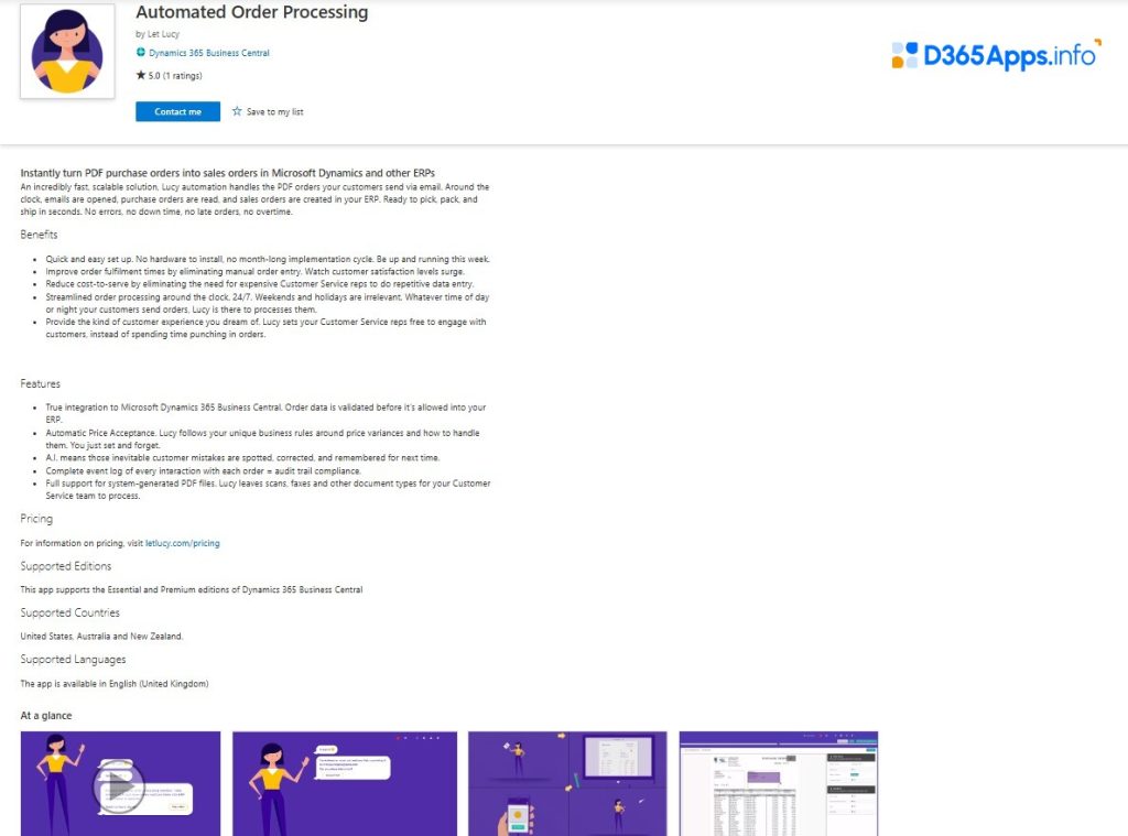 dynamics 365 solution for hospitality and travel Automated Order Processing