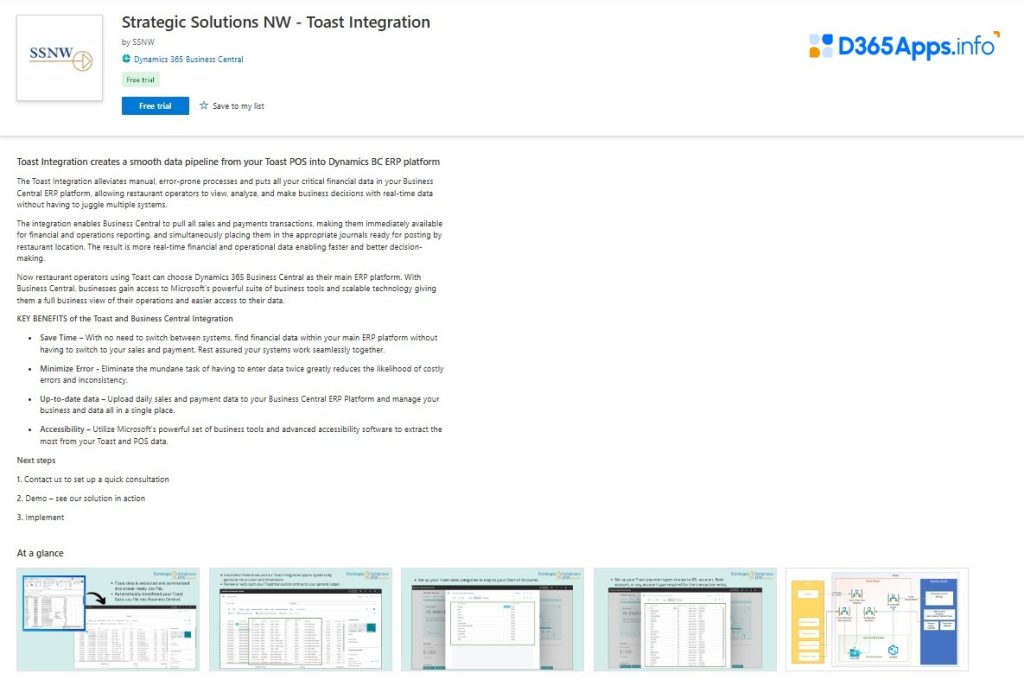 dynamics 365 solution for hospitality and travel Strategic Solutions NW - Toast Integration