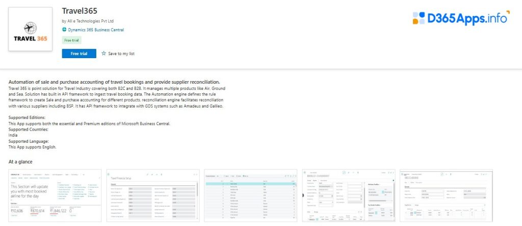 dynamics 365 solution for hospitality and travel Travel365