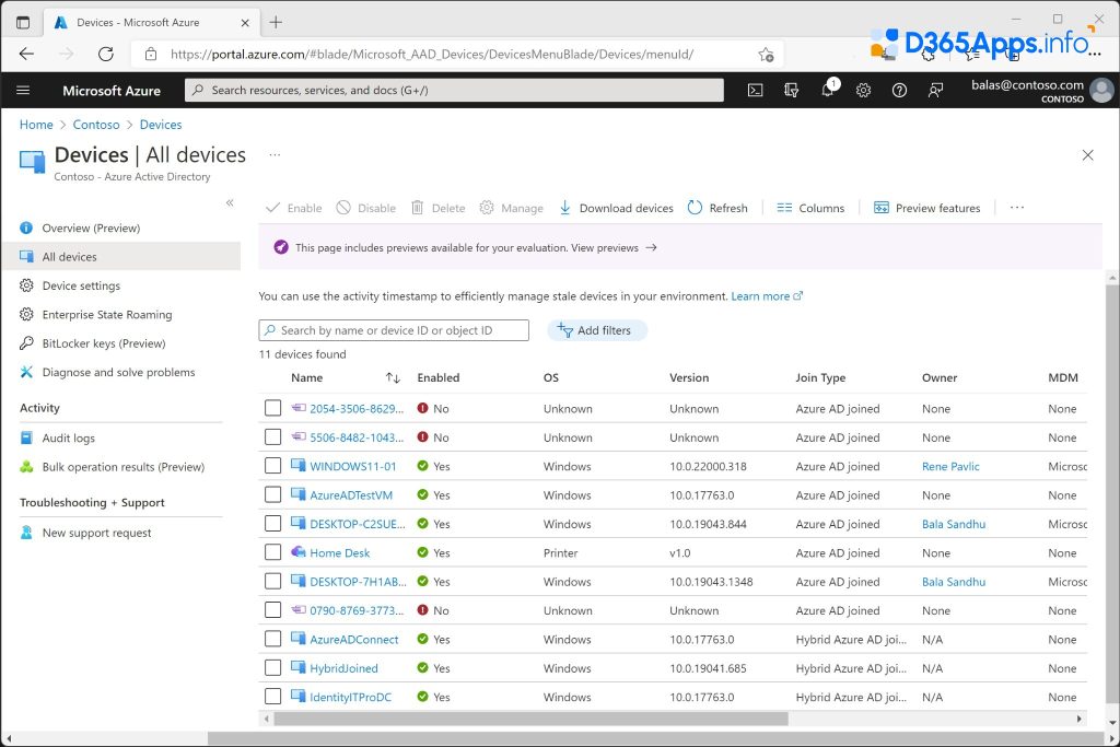 microsoft modern desktop management Azure AD + MFA